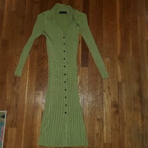 Urban Outfitters Pleated Button-down Dress